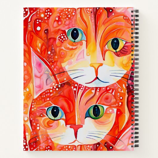 Notitieboek van de abstracte Kittens (Achterkant)