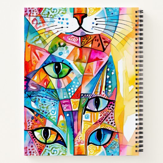 Notitieboek van de abstracte Kittens (Achterkant)