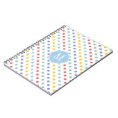 Notitieboek van de lente-regenboogmonogram (Linkerzijde)