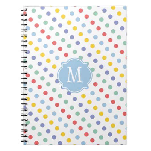 Notitieboek van de lente-regenboogmonogram (Voorkant)