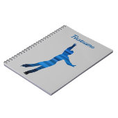 Notitieboek van de mannetjesroos - blauw (Linkerzijde)