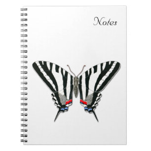 Notitieboek van de zebra Swallowtail Butterfly