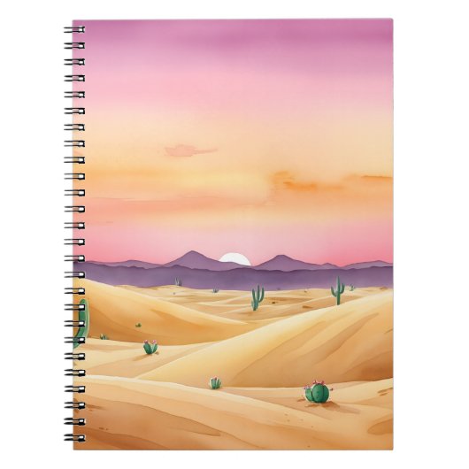 Notitieboek van Desert Dunes Twilight (Voorkant)
