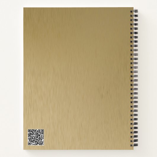 Notitieboek van geborstelde metaaltextuur (Achterkant)