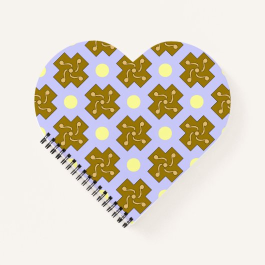 Notitieboek van geel Stip en gewas (Voorkant)