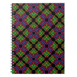 notitieboek van het gekrulde regenboogpatroon