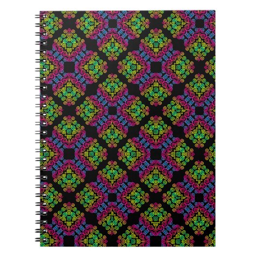 notitieboek van het gekrulde regenboogpatroon (Voorkant)