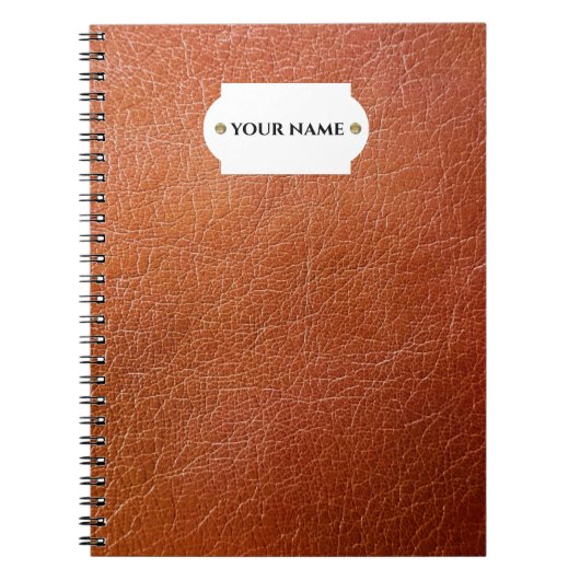 Notitieboek van kunstbruin leder (Voorkant)