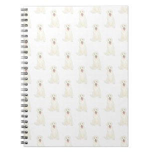 Notitieboek van labrador (wit)