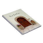 Notitieboek van mediterrane deuren (Rechterzijde)