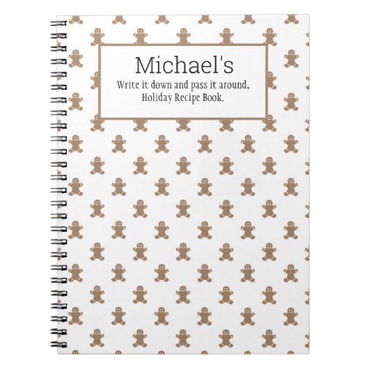 Notitieboek van Michael's Gingerbrood Holiday Reci (Voorkant)