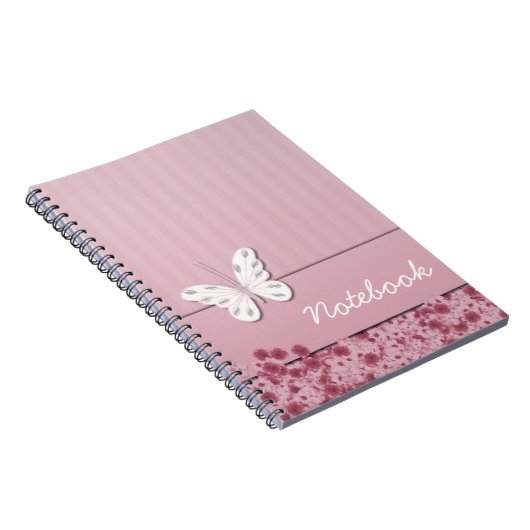 Notitieboek van vlinder en bloemen (Rechterzijde)