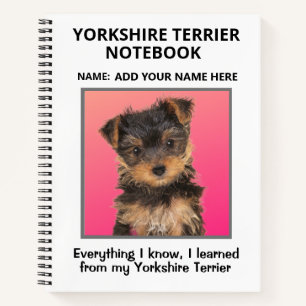 Notitieboek van Yorkshire Terriers