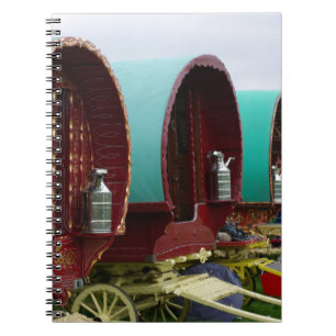 Notitieboek van zigeunercaravan