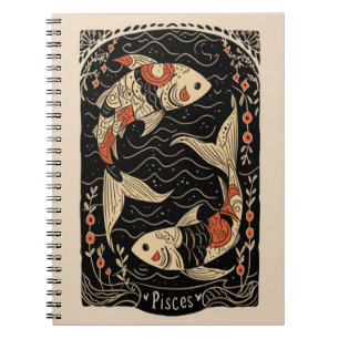 Notitieboek Vissen Hemelse Zodiac Art