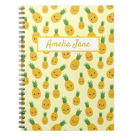 Notitieboek voor ananas afdrukken (Voorkant)