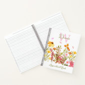 Notitieboek voor bloemmonogram (Binnen)