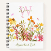 Notitieboek voor bloemmonogram (Voorkant)