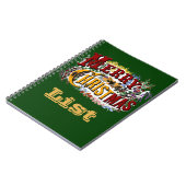 Notitieboek voor de kerstlijst (Linkerzijde)