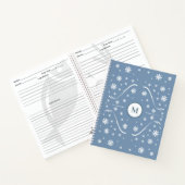 Notitieboek voor het ontvangen van mosterdblauw-ve (Binnen)