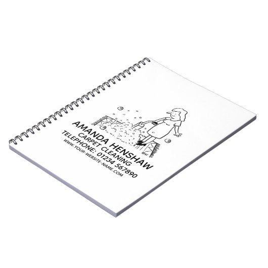 Notitieboek voor het schoonmaken van tapijten (Linkerzijde)