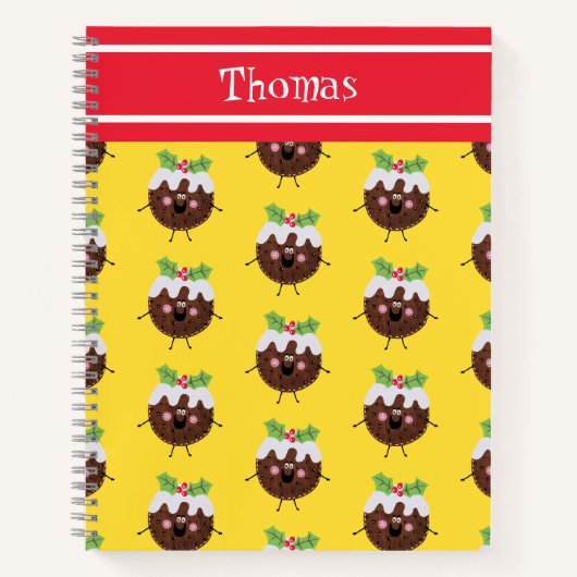 Notitieboek voor persoonlijk gebruik met kerstcade (Voorkant)