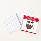 Notitieboek voor persoonlijk gebruik met kerstcade (Binnen)