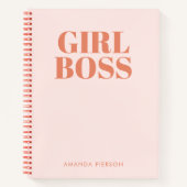 Notitieboek voor Roodretro Rood Rood Rood GIRL BOS (Voorkant)