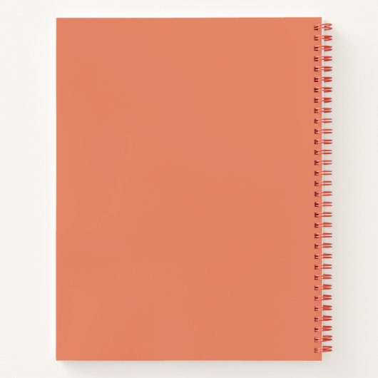 Notitieboek voor Roodretro Rood Rood Rood GIRL BOS (Achterkant)
