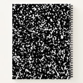 Notitieboek voor samenstelling zwart-wit papier (Achterkant)