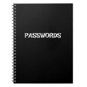 NOTITIEBOEK WACHTWOORDEN | stijlvol (Voorkant)