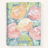 Notitieboek  Waterverf Flowers (Voorkant)