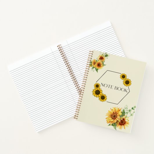 notitieboek zonnebloem (Binnen)