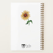 Notitieboek | Zonnebloem | 5,5 × 8,5 | WATERVERF (Achterkant)