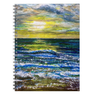 Notitieboek - Zonsondergang Zee Stemmingen