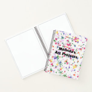 Notitieboeken Met Spatlaprint Papier Voering
