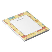 Notitieboekje met liniaal boek patroon voor docent notitieblok (Schuin)