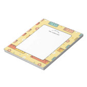 Notitieboekje met liniaal boek patroon voor docent notitieblok (Gedraaid)