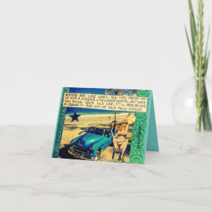 Notitiekaart - Vrouwen zijn als auto's. Je kunt ha