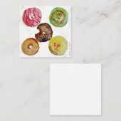 Notitiekaarten met diverse donuts notitiekaartje (Voorkant / Achterkant)