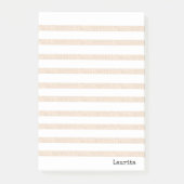 Notities Beige & Witte Streep Post-it® Notes (Voorkant)