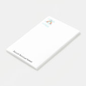 Notities Blauwe Olifant Wolken Post-it® Notes (Schuin)