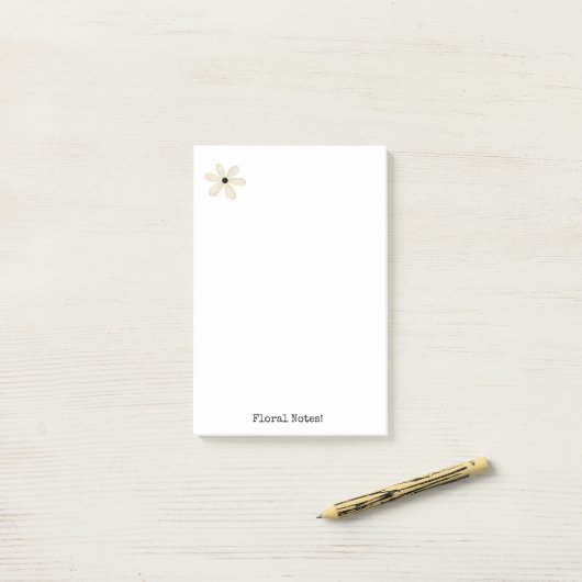 Notities Bloem beige  Post-it® Notes (Op bureau)