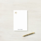 Notities Floral Beige Post-it® Notes (Op bureau)