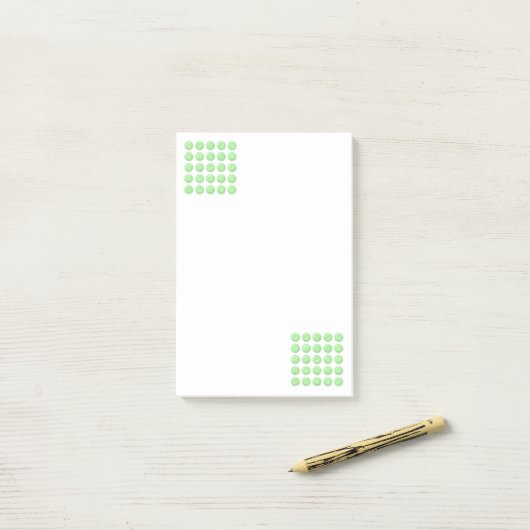 Notities groene bloemen post-it® notes (Op bureau)