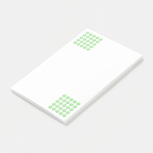 Notities groene bloemen post-it® notes (Schuin)