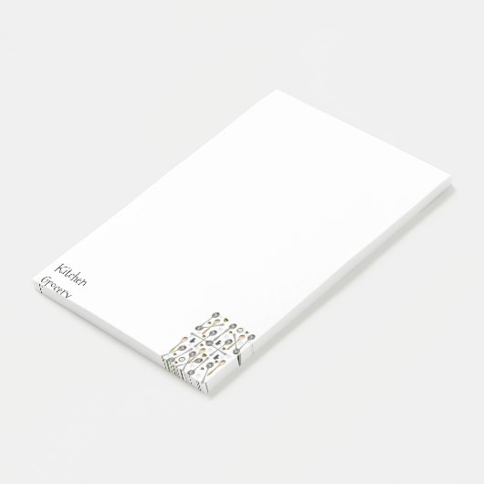 Notities Keuken boodschappenlijst Post-it® Notes (Schuin)