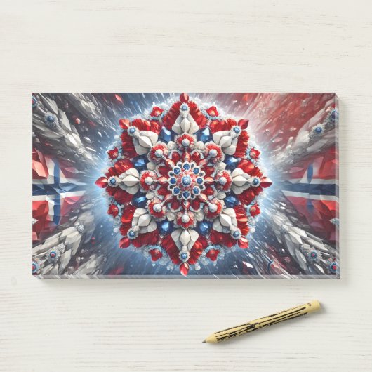 Notities met Noorse kleuren Post-it® Notes (Op bureau)