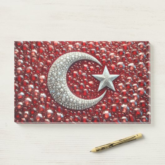 Notities met Turkse kleuren Post-it® Notes (Op bureau)