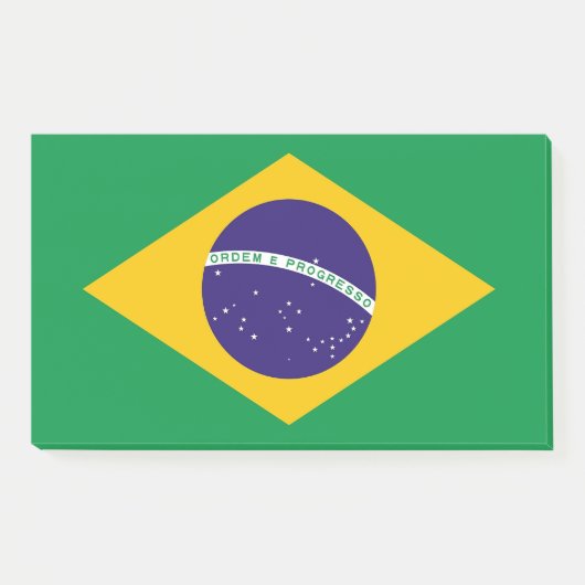 Notities met vlag van Brazilië Post-it® Notes (Voorkant)